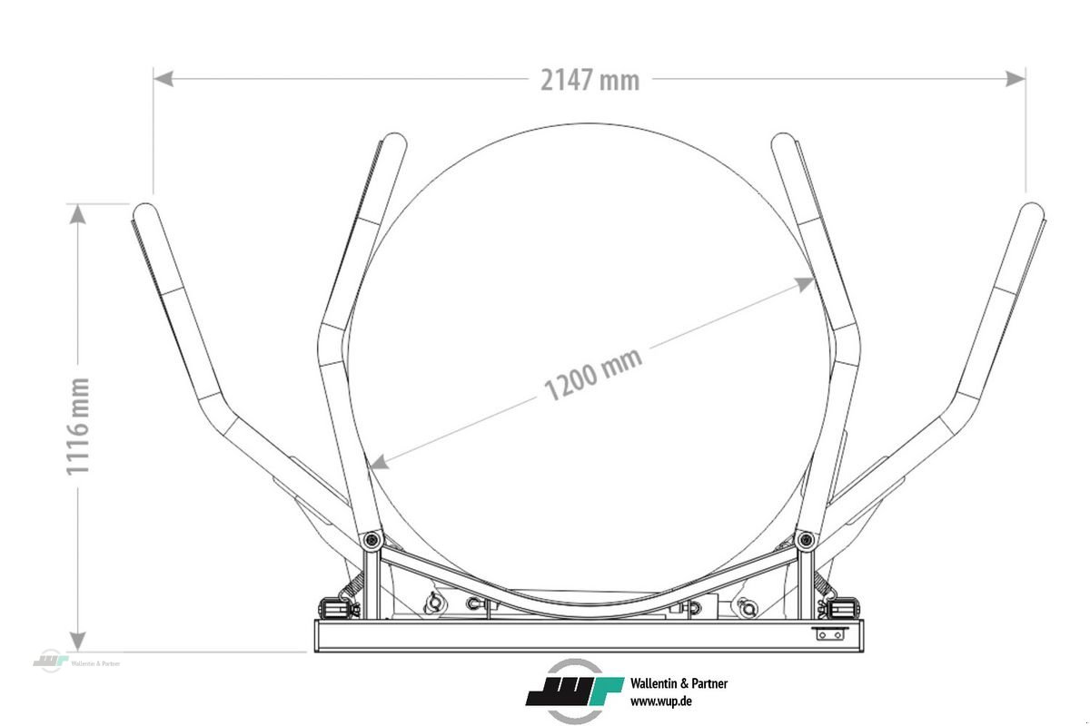 Folienballenzange del tipo Sonstige Ballenzange Heuballengreifer 0,90 - 1,80 m Öffnu, Neumaschine en Wesenberg (Imagen 3)