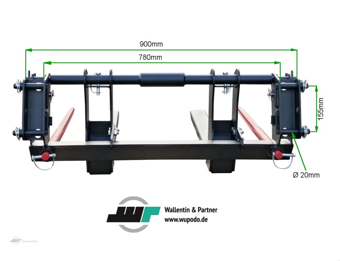 Folienballenzange от тип Sonstige Palettengabel 500 kg MINI MX C1 SET, Neumaschine в Wesenberg (Снимка 4)