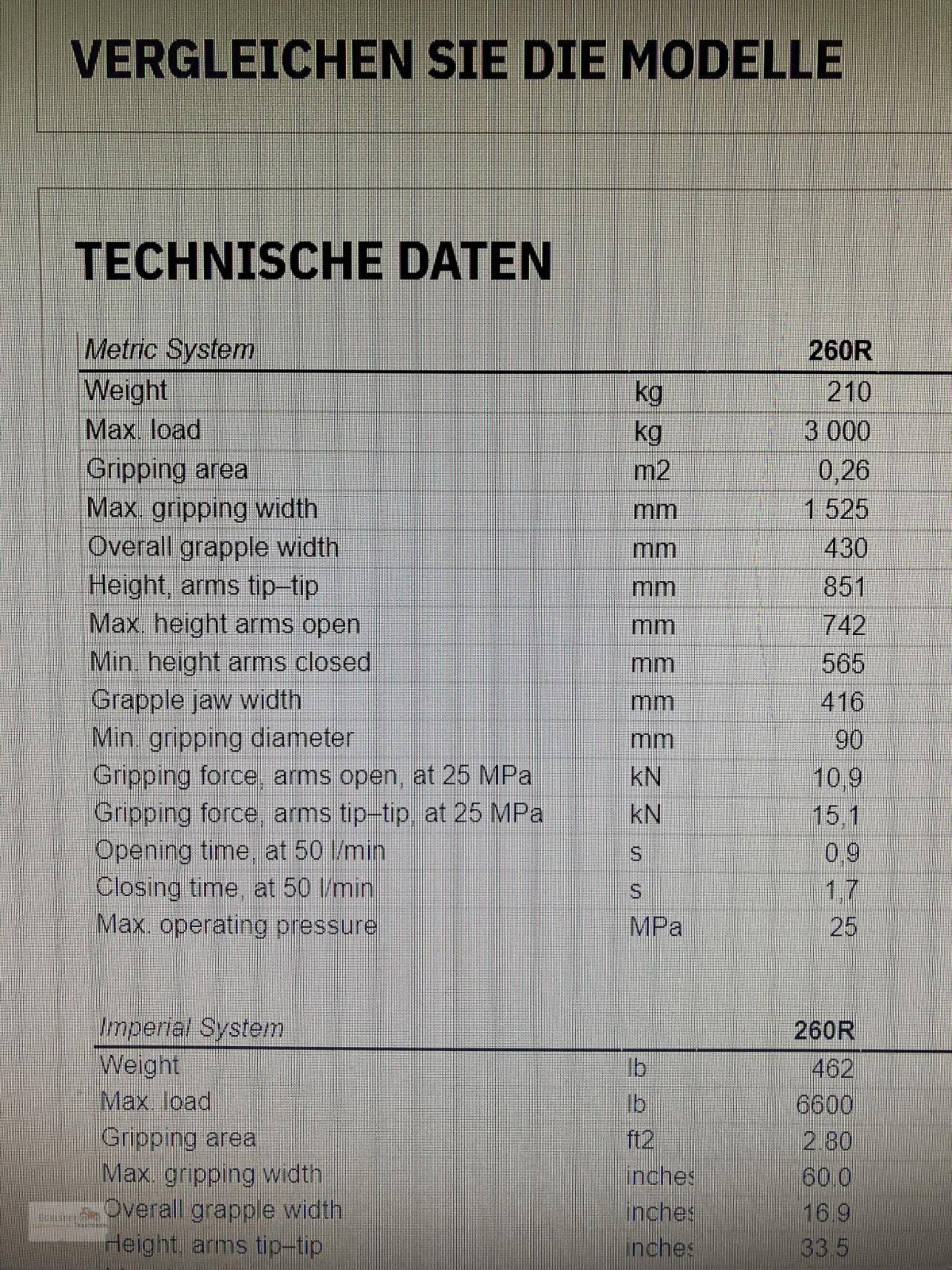 Forstgreifer und Zange от тип Hultdins Super Grip 260R, Neumaschine в Fürth / Burgfarrnbach (Снимка 7)