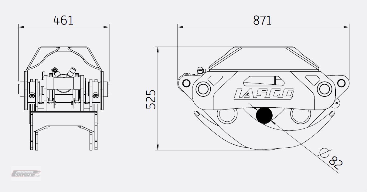 Forstgreifer und Zange tipa Lasco LA 1400 HZ, Neumaschine u Deutsch - Goritz (Slika 6)