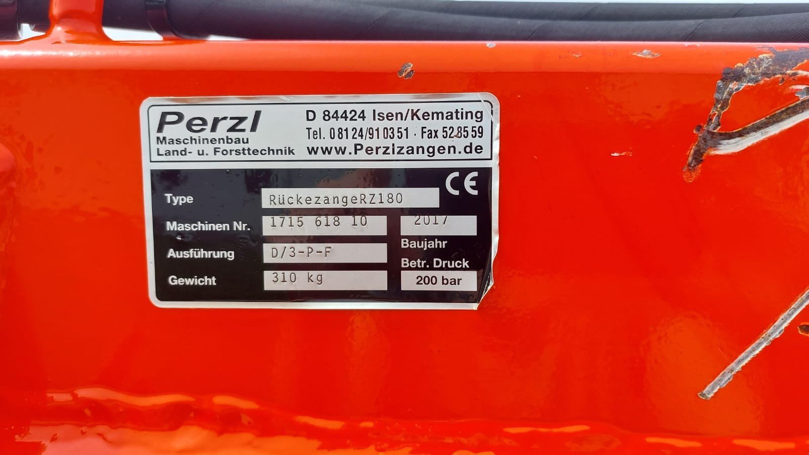 Forstgreifer und Zange tip Perzl Rückezange RZ 180, Gebrauchtmaschine in Pleiskirchen (Poză 13)