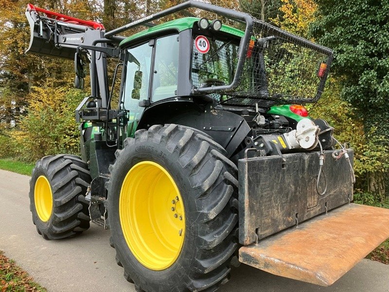 Forstschlepper Türe ait John Deere 6130M mit Forstausrüstung Kotschenreuther, Gebrauchtmaschine içinde Schwarzhäusern (resim 4)