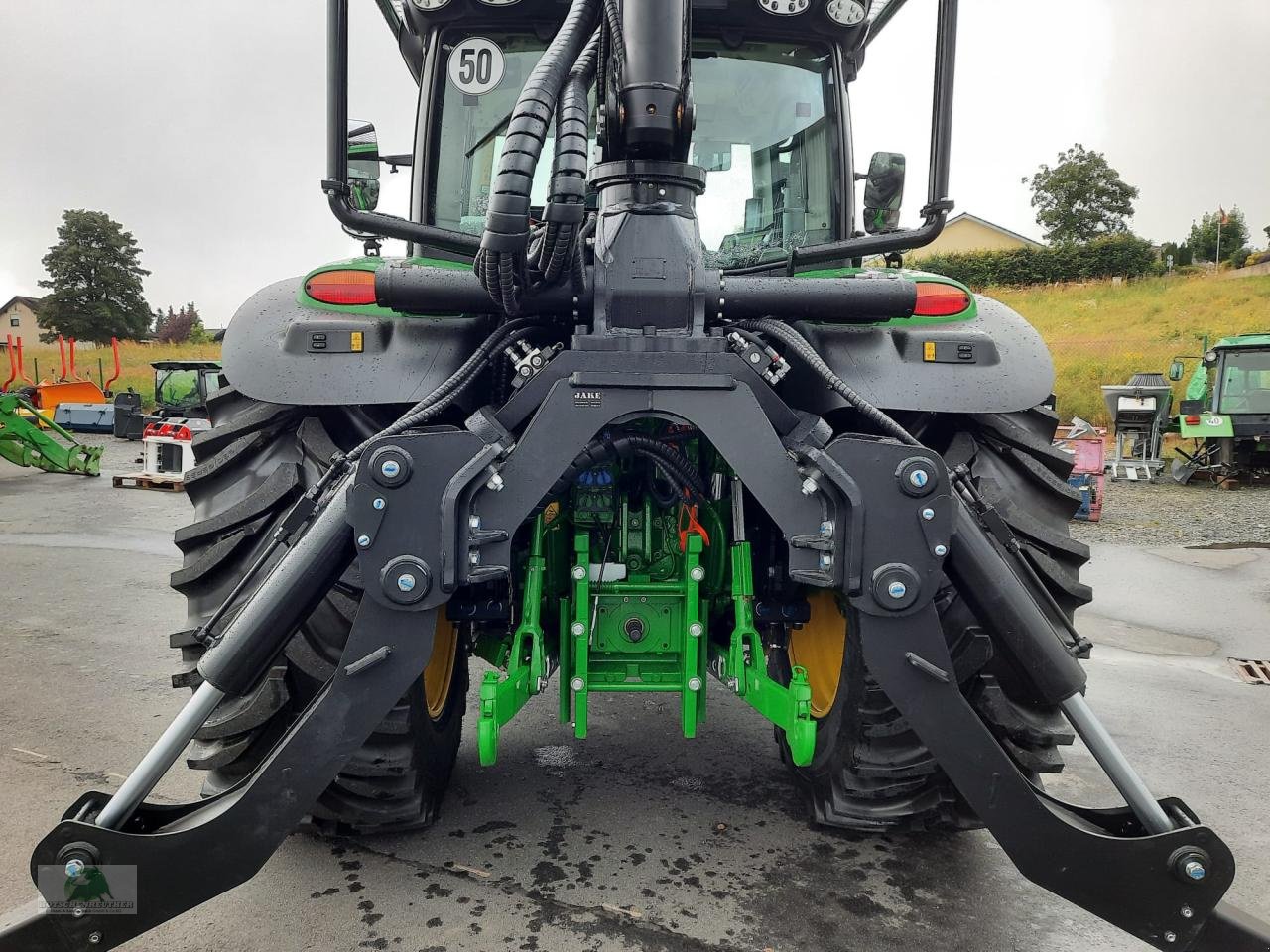 Forstschlepper Türe ait John Deere 6R 150 mit Ladekran, Neumaschine içinde Triebes (resim 9)