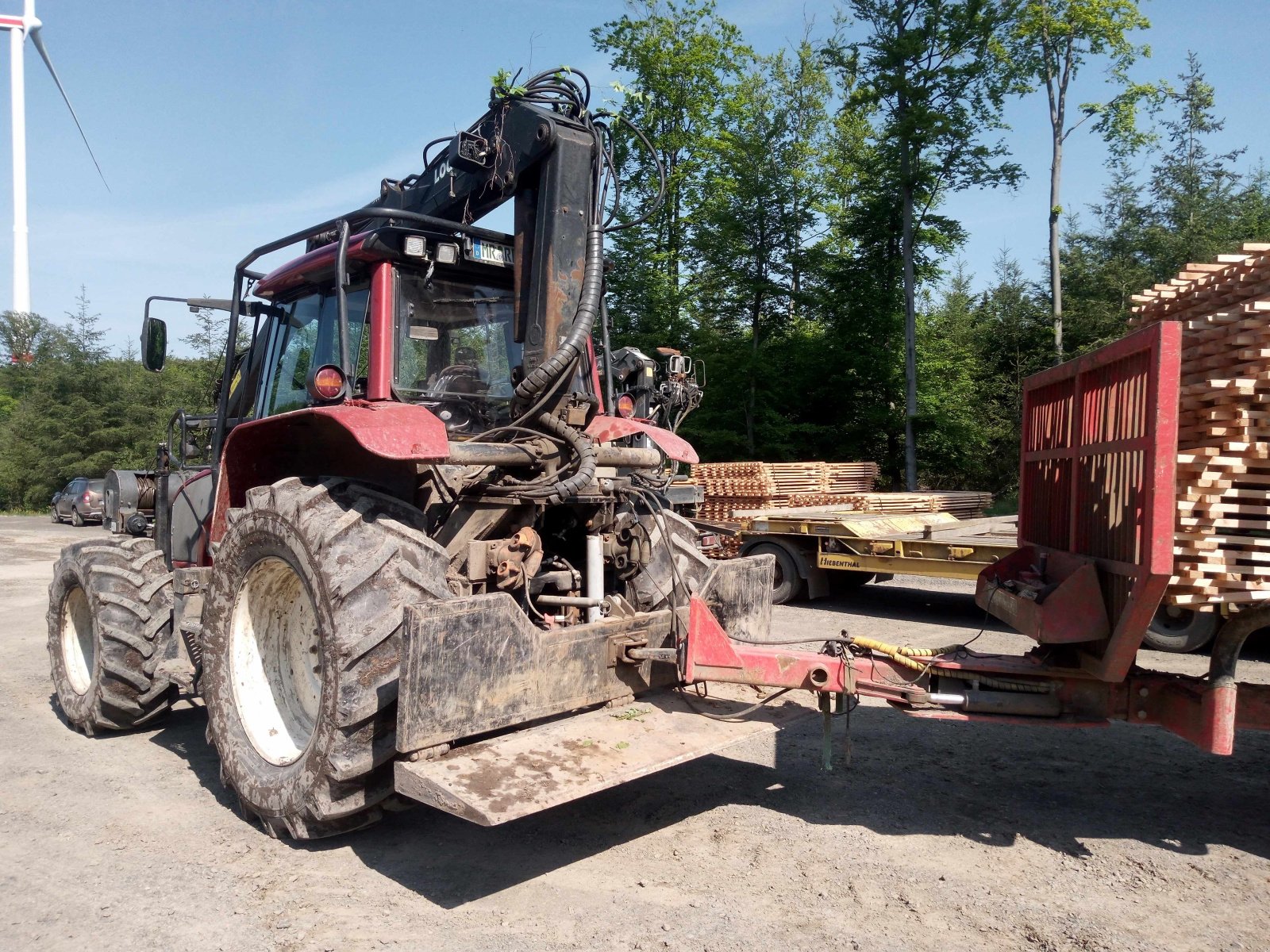 Forstschlepper del tipo Valtra T170, Gebrauchtmaschine en Dautphetal (Imagen 9)