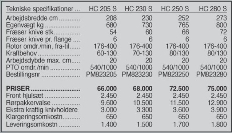 Fräse za tip Ortolan HC 230 S, 230 cm., Gebrauchtmaschine u Vrå (Slika 7)