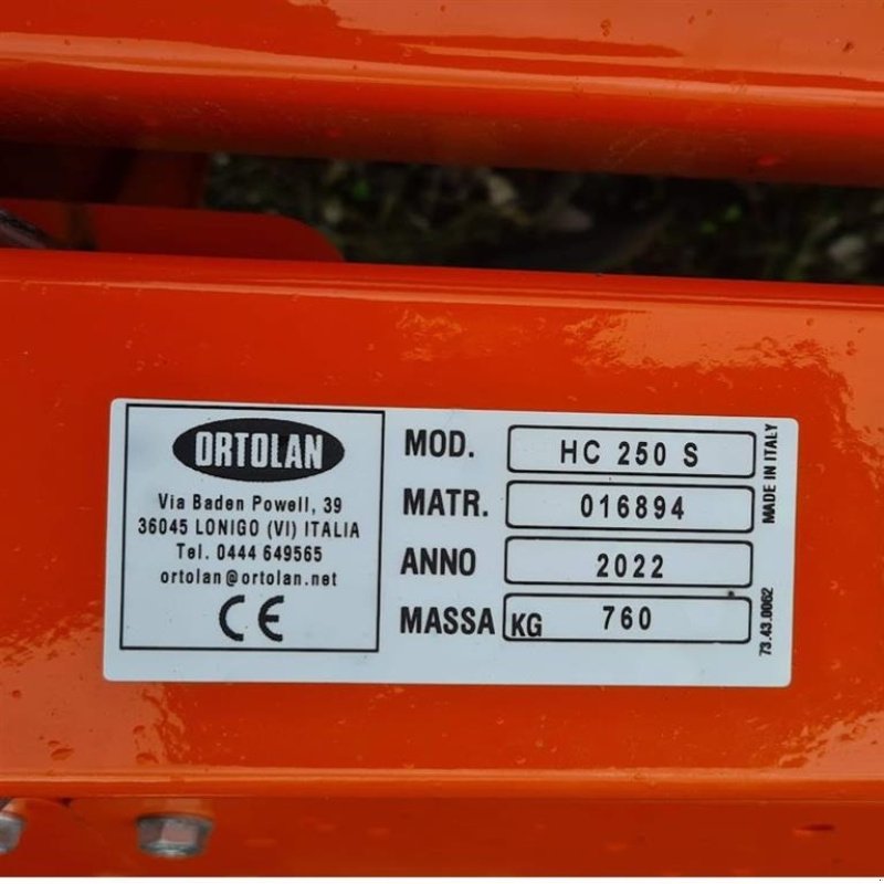 Fräse tip Ortolan HC250S, Gebrauchtmaschine in Græsted (Poză 3)