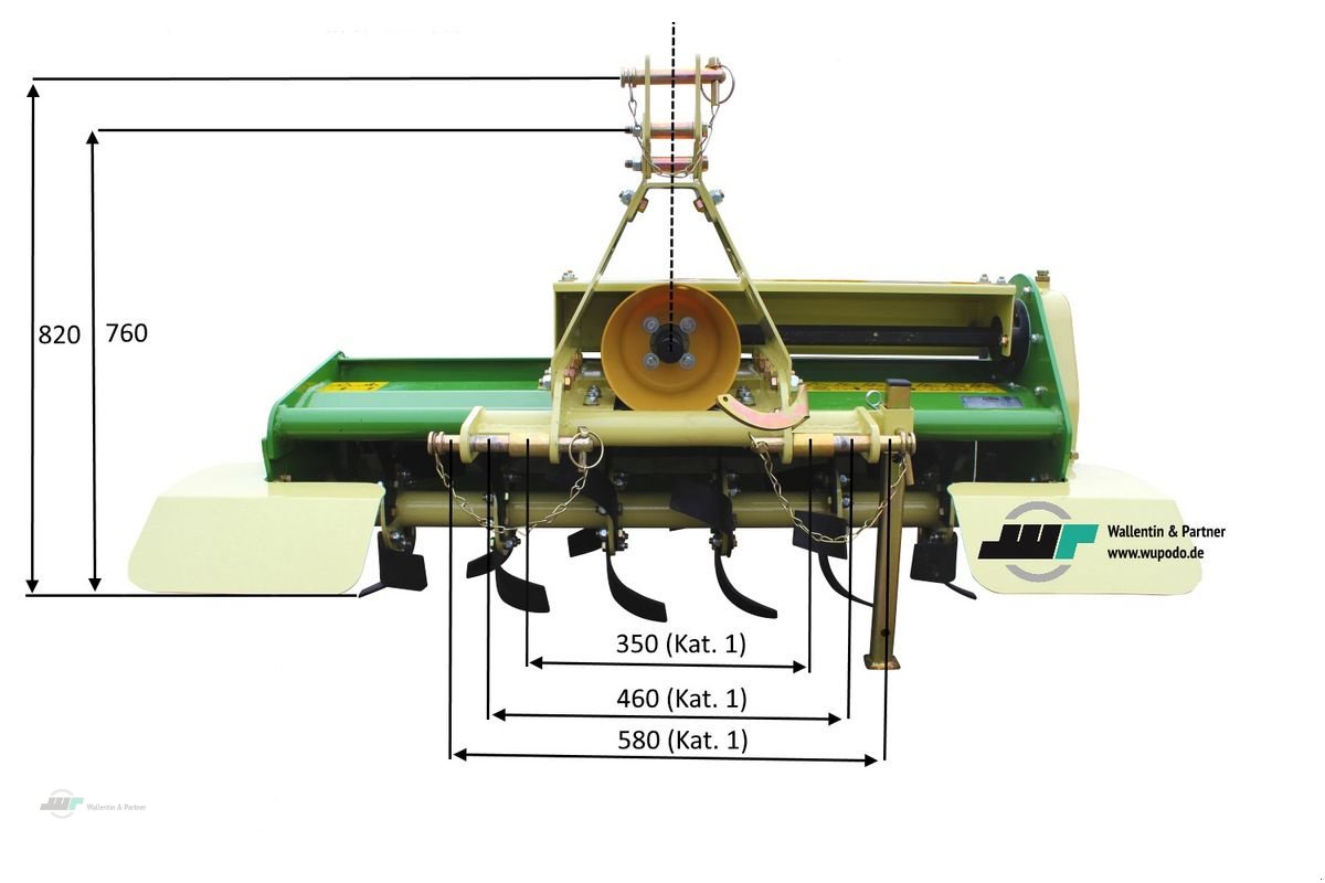 Fräse des Typs Sonstige Bodenfräse 0,95 m mech.Verstellung ab 12 PS, Neumaschine in Wesenberg (Bild 3)