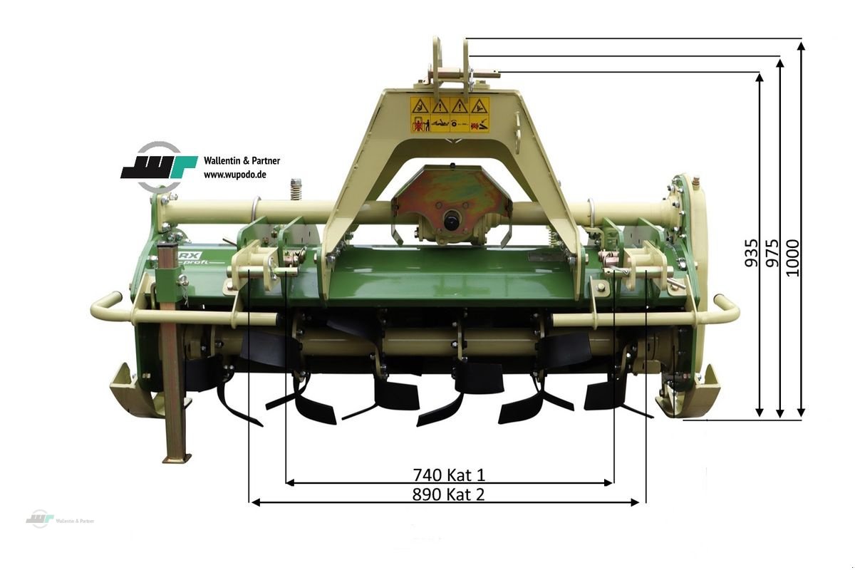 Fräse typu Sonstige Bodenfräse 1,40 m Traktorfräse Bodenfräse RX 140, Neumaschine v Wesenberg (Obrázek 4)