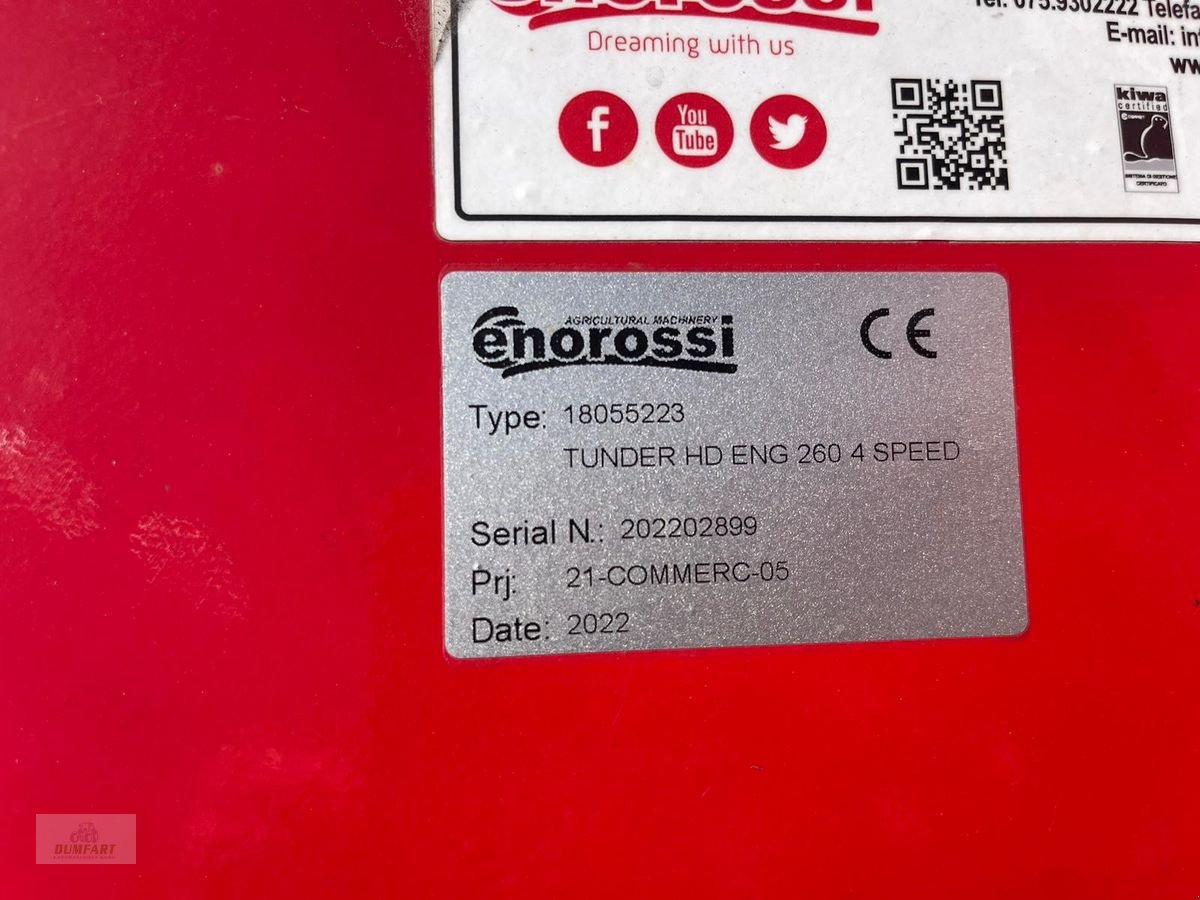 Fräse tip Sonstige ENOROSSI Tunder HD 260 4 Speed, Neumaschine in Bad Leonfelden (Poză 5)