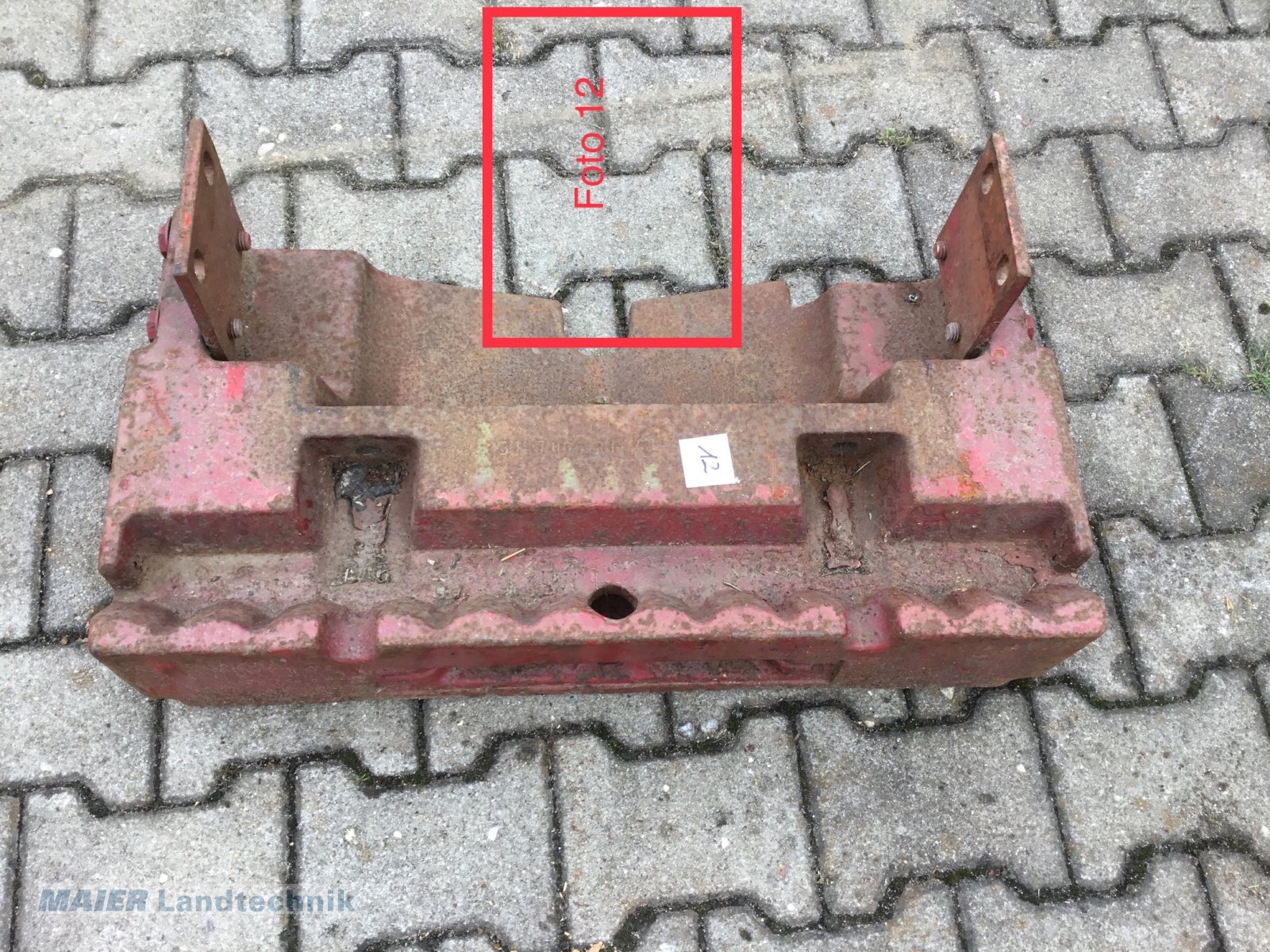 Frontgewicht Türe ait Case Gewichtsträger 1333 218 C1, Gebrauchtmaschine içinde Dieterskirchen (resim 1)