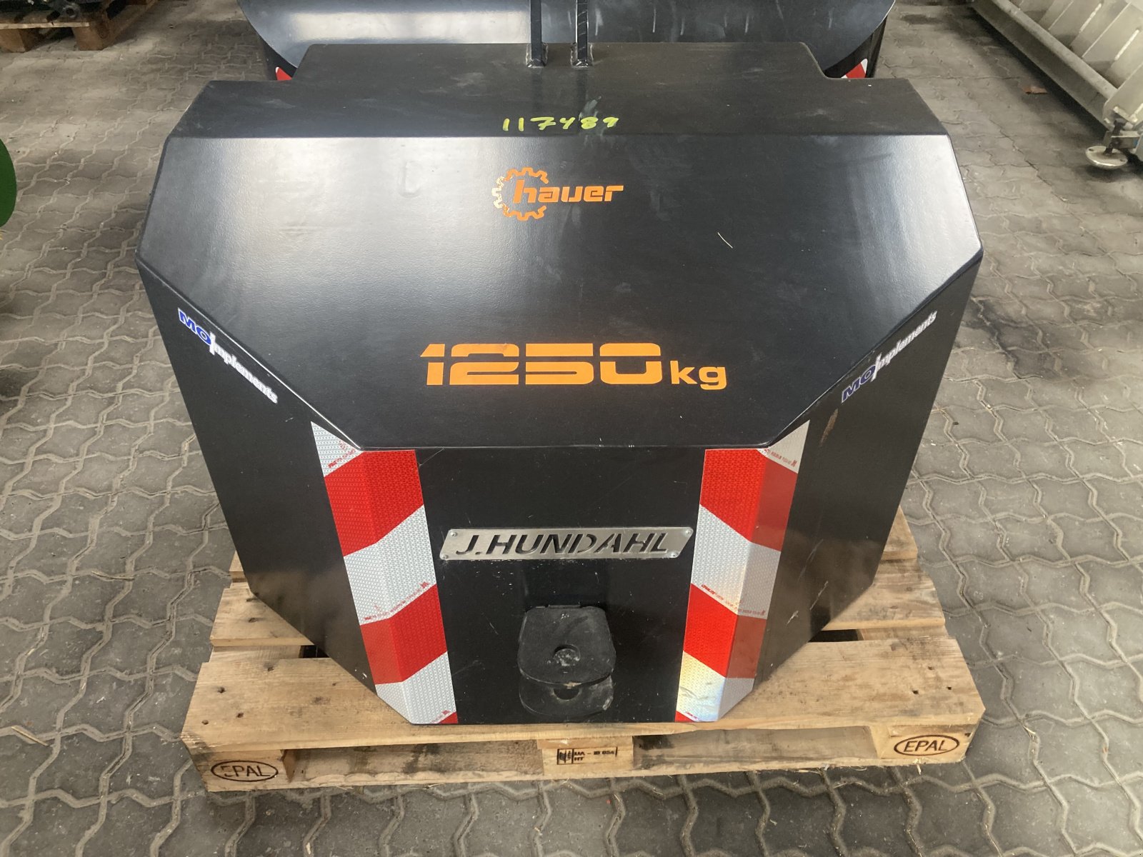 Frontgewicht a típus Hauer 1250KG SORT, Gebrauchtmaschine ekkor: Thisted (Kép 1)