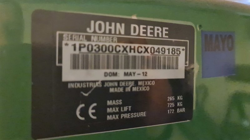 Fronthydraulik & Zapfwelle Türe ait John Deere 300CX, Gebrauchtmaschine içinde Altendorf (resim 2)