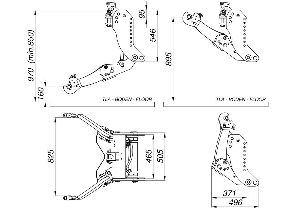 Fronthydraulik del tipo Lesnik Lesnik SHL S25, Neumaschine en Liebenau (Imagen 4)