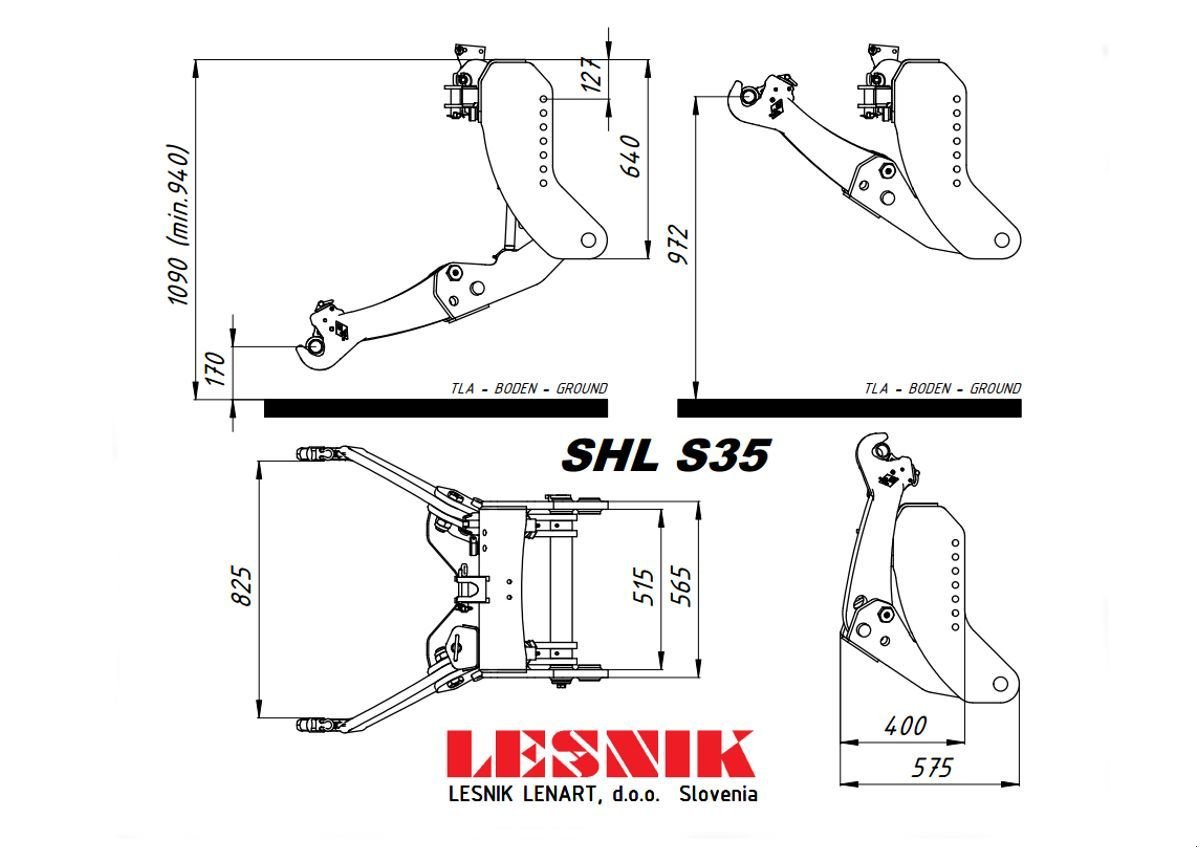 Fronthydraulik del tipo Lesnik Lesnik SHL S35, Neumaschine en Liebenau (Imagen 10)