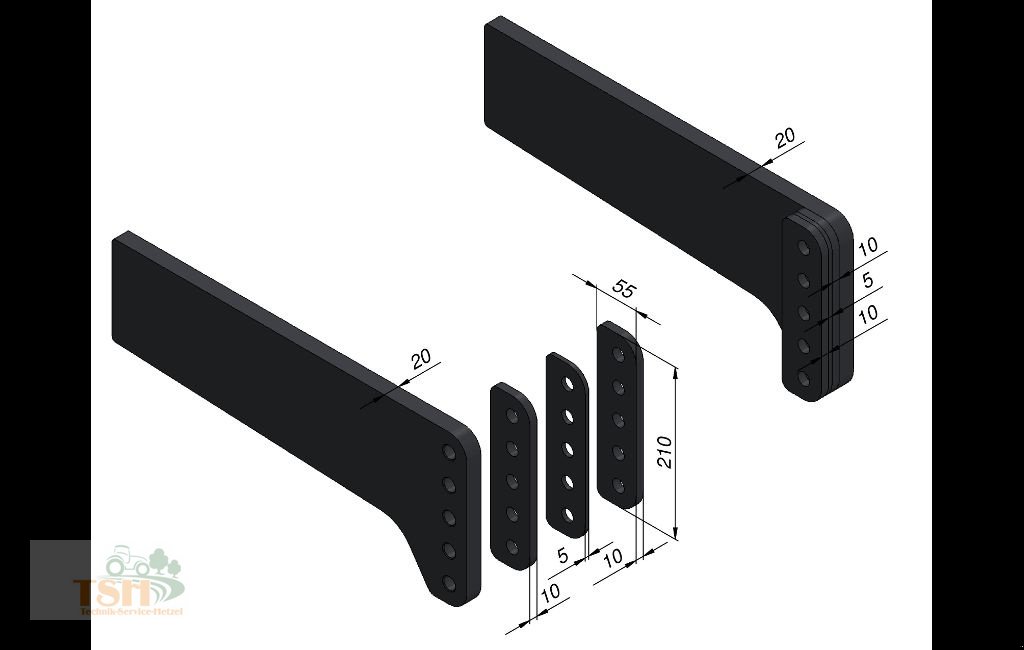 Fronthydraulik Türe ait Lesnik SHL S35 Lesnik universal Fronthydraulik, Neumaschine içinde Burkhardtsdorf/OT Eibenberg (resim 6)