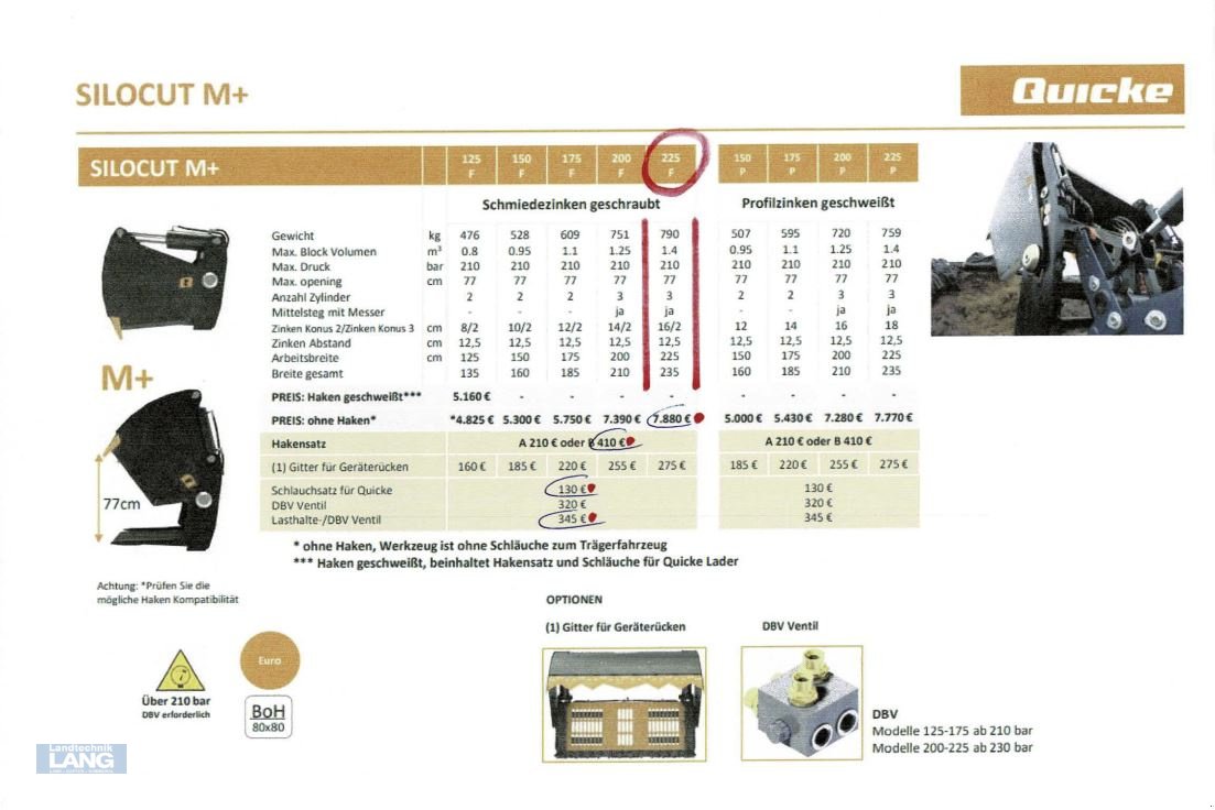 Frontlader Türe ait Alö Silocut M + F225, Neumaschine içinde Rottenburg (resim 8)