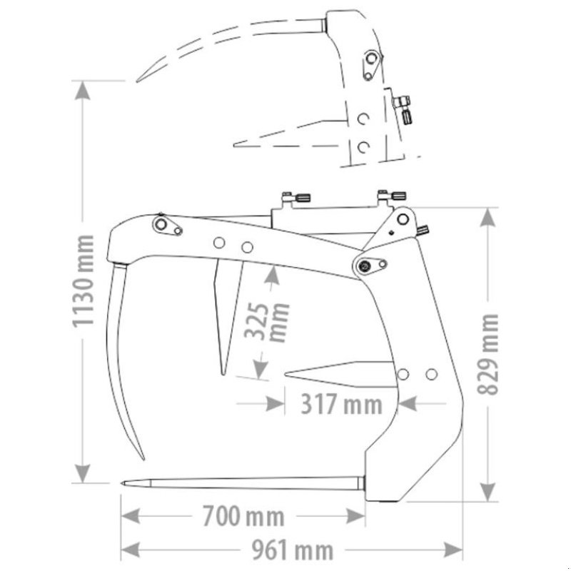 Frontlader typu FK Machinery Siloklo standard Euroskifte, Gebrauchtmaschine v Vinderup (Obrázek 3)