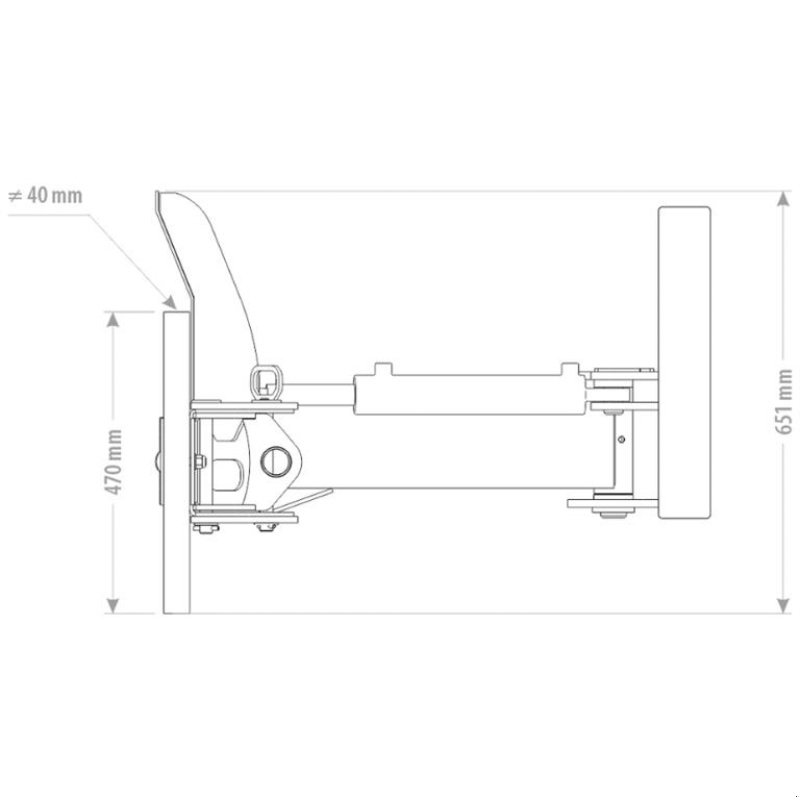 Frontlader tip FK Machinery Skrabe/spalte blad hydraulisk sving flere str., Gebrauchtmaschine in Vinderup (Poză 3)