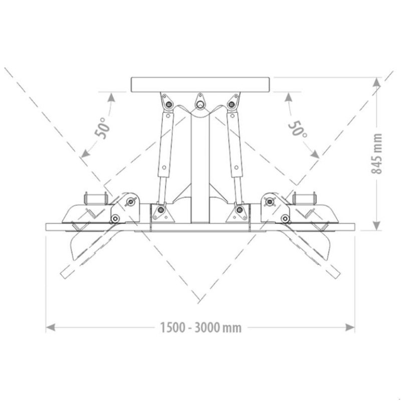 Frontlader tip FK Machinery Skrabe/spalte blad hydraulisk sving flere str., Gebrauchtmaschine in Vinderup (Poză 2)