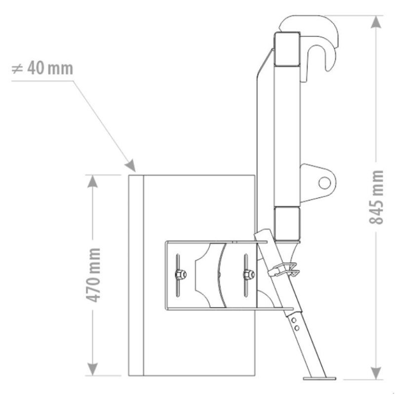 Frontlader za tip FK Machinery Skrabe/spalte blad i fast ophæng, Gebrauchtmaschine u Vinderup (Slika 3)