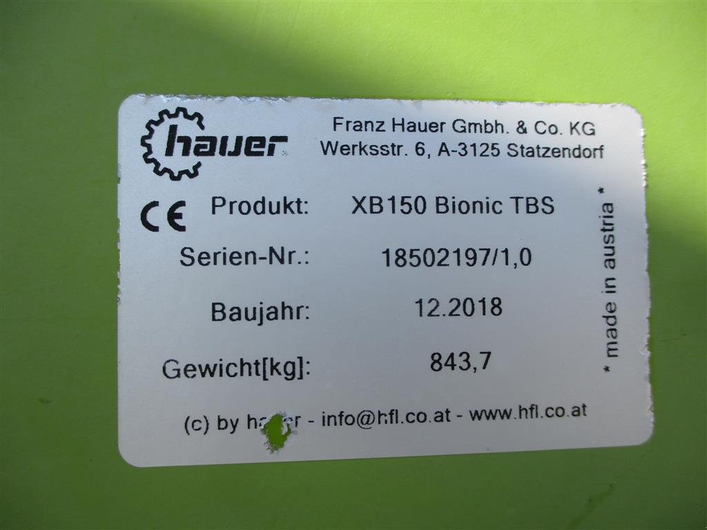 Frontlader del tipo Hauer XB150 Bionic frontlæsser med beslag til Claas Arion 600 serie, Gebrauchtmaschine en Lintrup (Imagen 7)