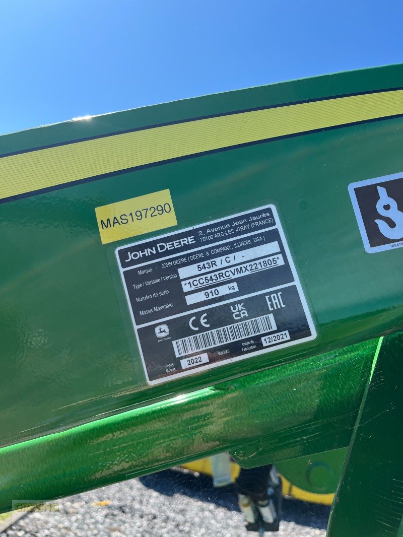 Frontlader a típus John Deere 543R, Neumaschine ekkor: Wettringen (Kép 8)