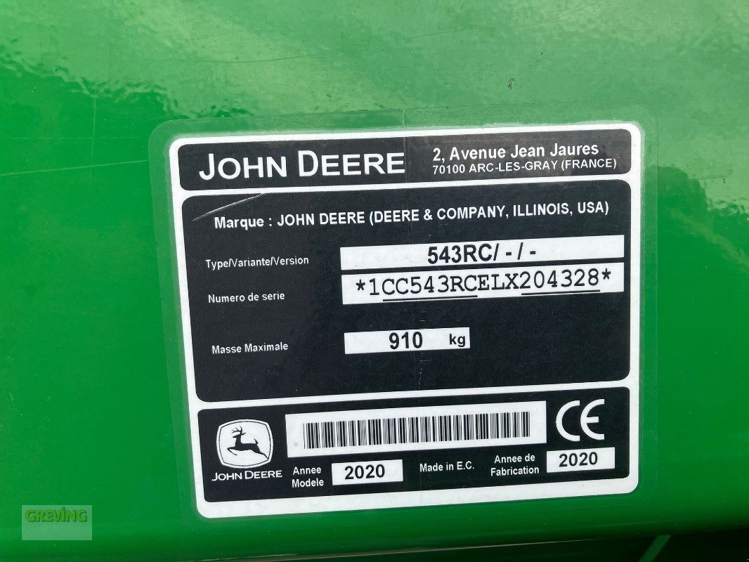 Frontlader a típus John Deere 543R, Gebrauchtmaschine ekkor: Nottuln (Kép 7)