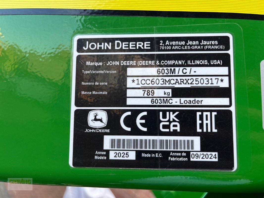 Frontlader del tipo John Deere 603M, Neumaschine In Ahaus (Immagine 12)