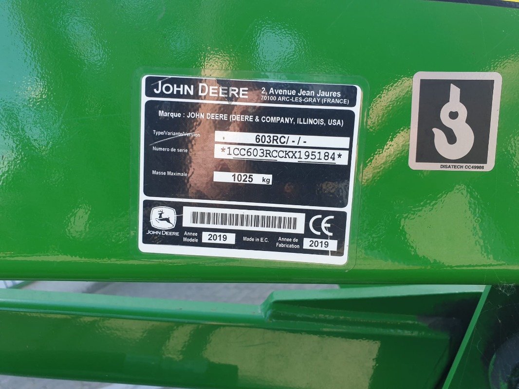 Frontlader του τύπου John Deere 603R, Gebrauchtmaschine σε Sittensen (Φωτογραφία 7)