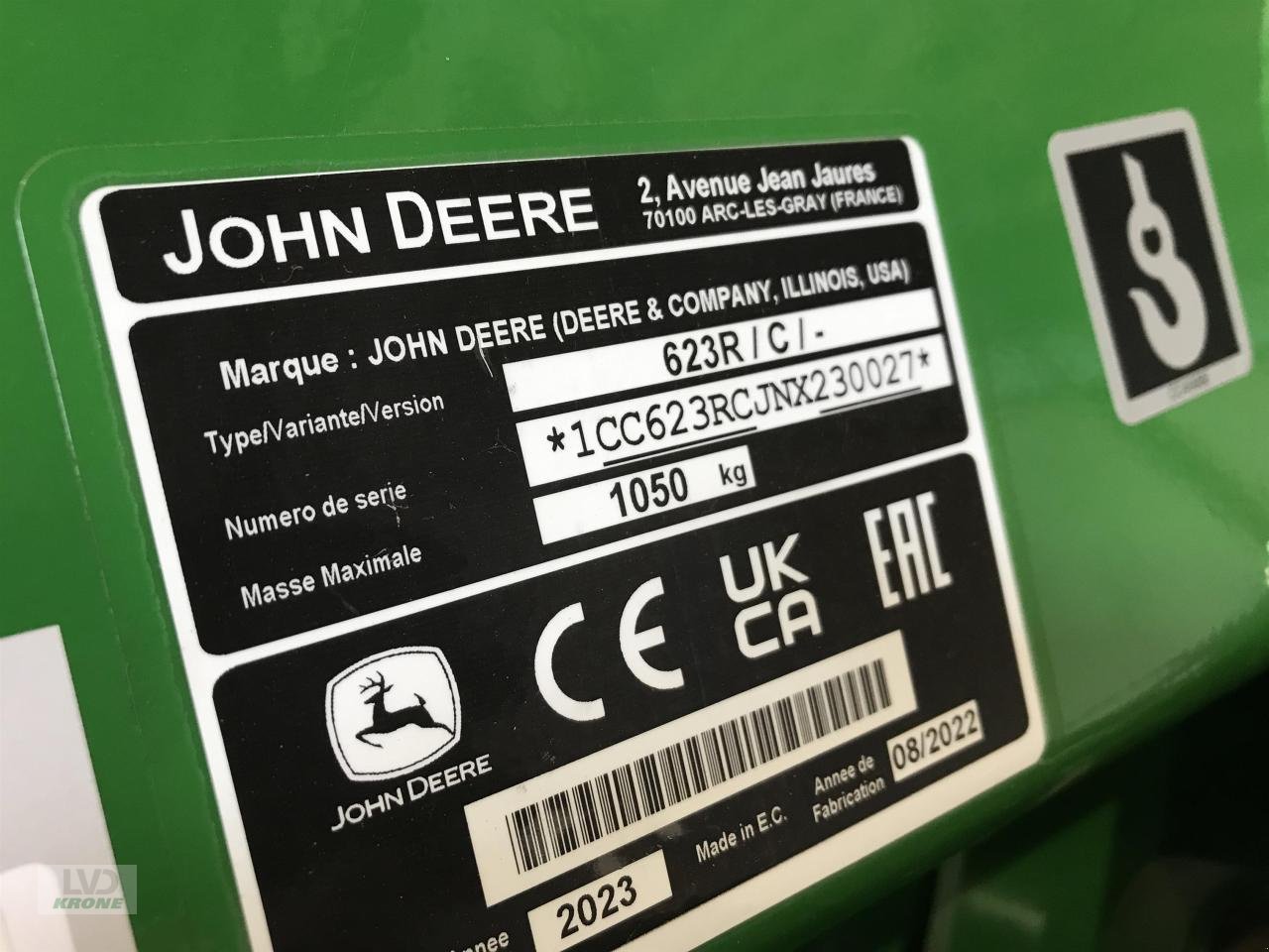 Frontlader Türe ait John Deere 623R, Gebrauchtmaschine içinde Alt-Mölln (resim 2)