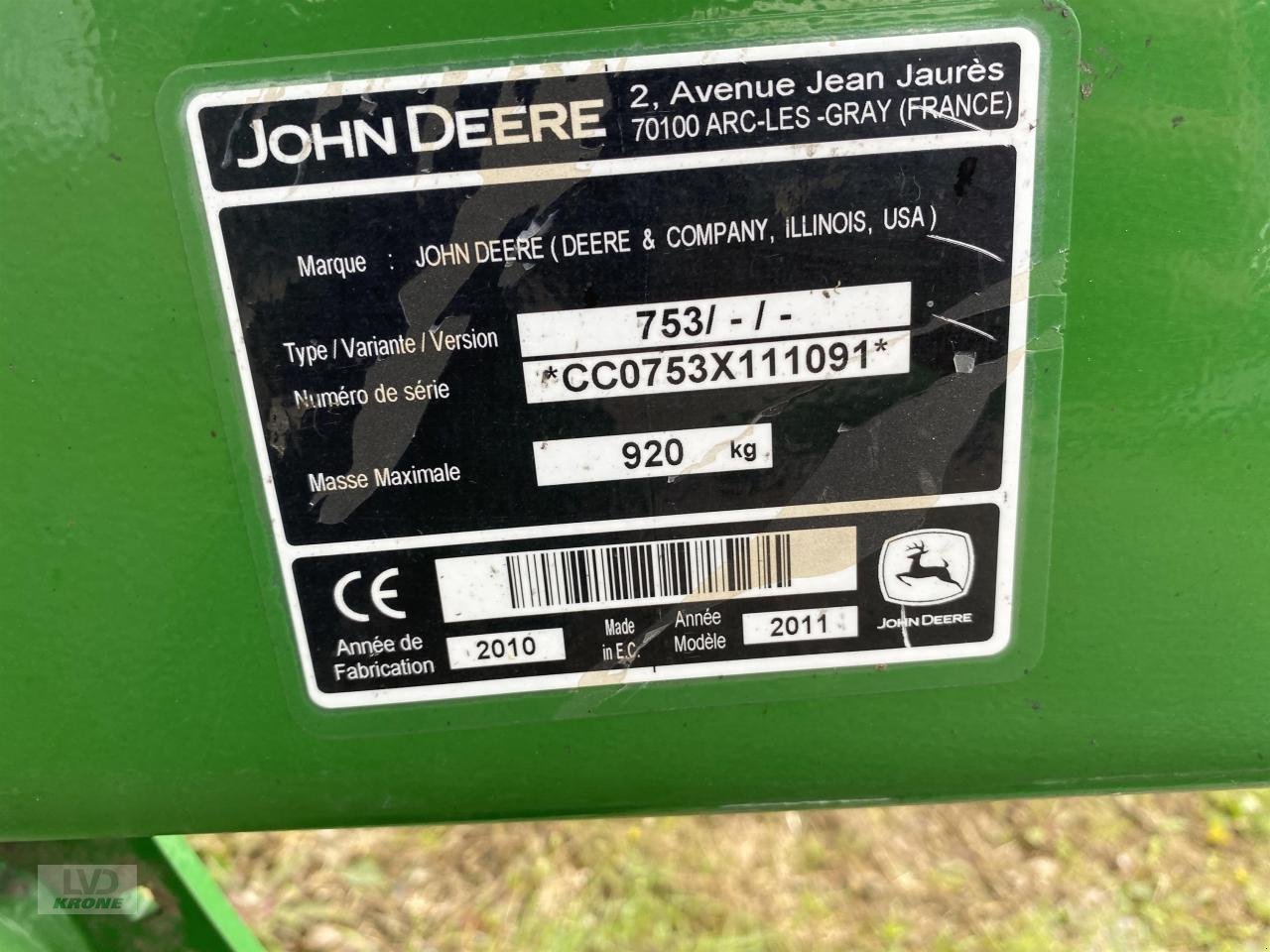 Frontlader typu John Deere 753, Gebrauchtmaschine w Zorbau (Zdjęcie 5)