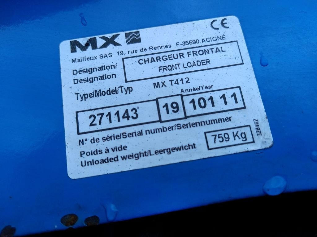 Frontlader a típus Mailleux T412, Gebrauchtmaschine ekkor: BARACE (Kép 4)