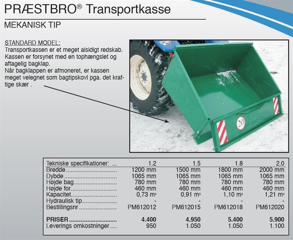 Frontlader a típus Metal Technik Transportkasse 120-200cm, Gebrauchtmaschine ekkor: Vrå (Kép 5)