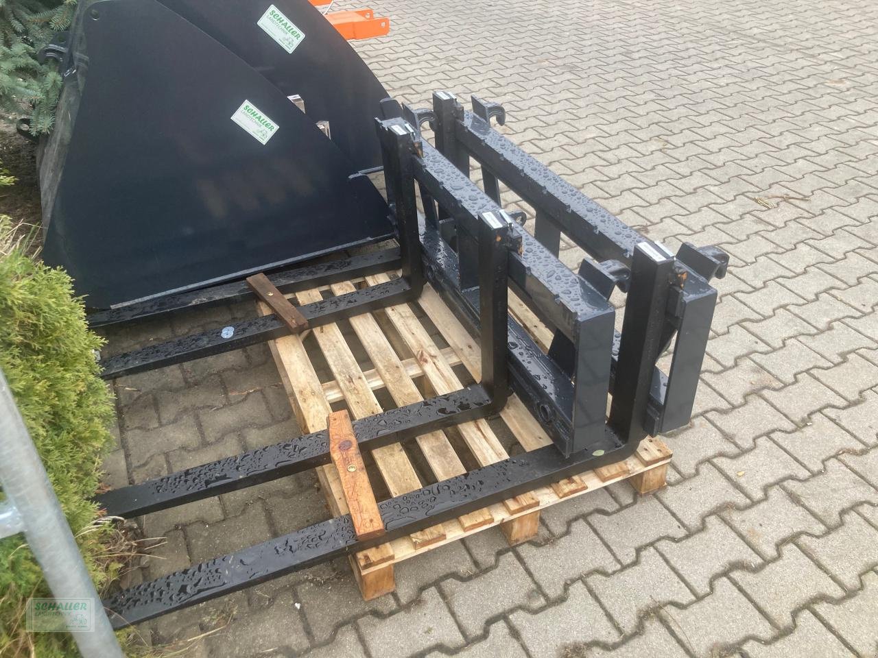 Frontlader del tipo Sonstige AROS Palettengabel SLPAL20, 2t, Zinken 120cm, Ballenspieß-Aufnahme, Gebrauchtmaschine en Geiselhöring (Imagen 1)