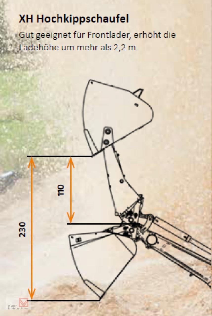 Frontladerzubehör (Bagger) typu Alö Hochkippschaufel 240 XH, Gebrauchtmaschine v Bonndorf (Obrázek 4)