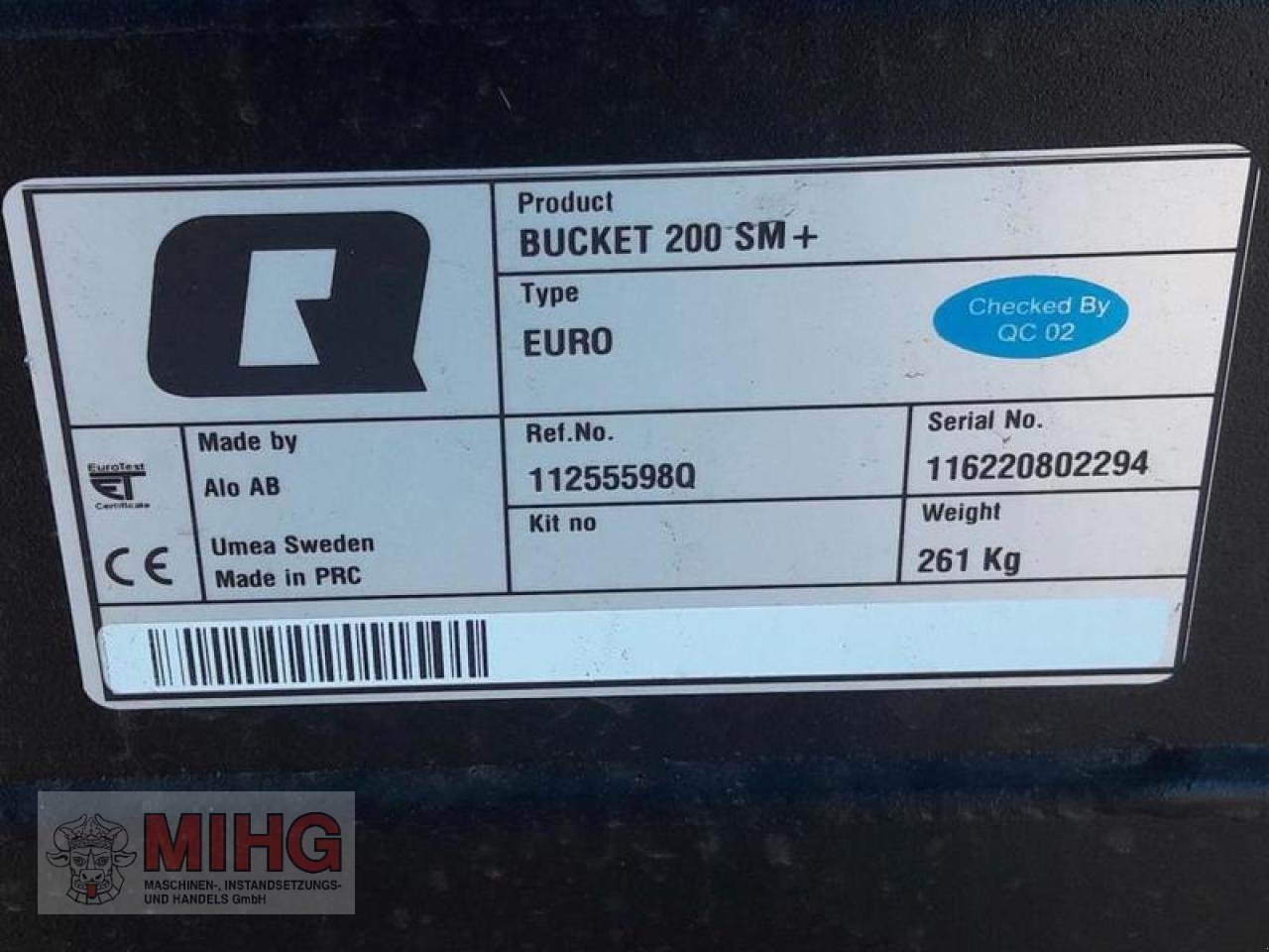 Frontladerzubehör (Bagger) от тип Alö SCHAUFEL SM+ 2,00 M, Neumaschine в Dummerstorf OT Petschow (Снимка 3)