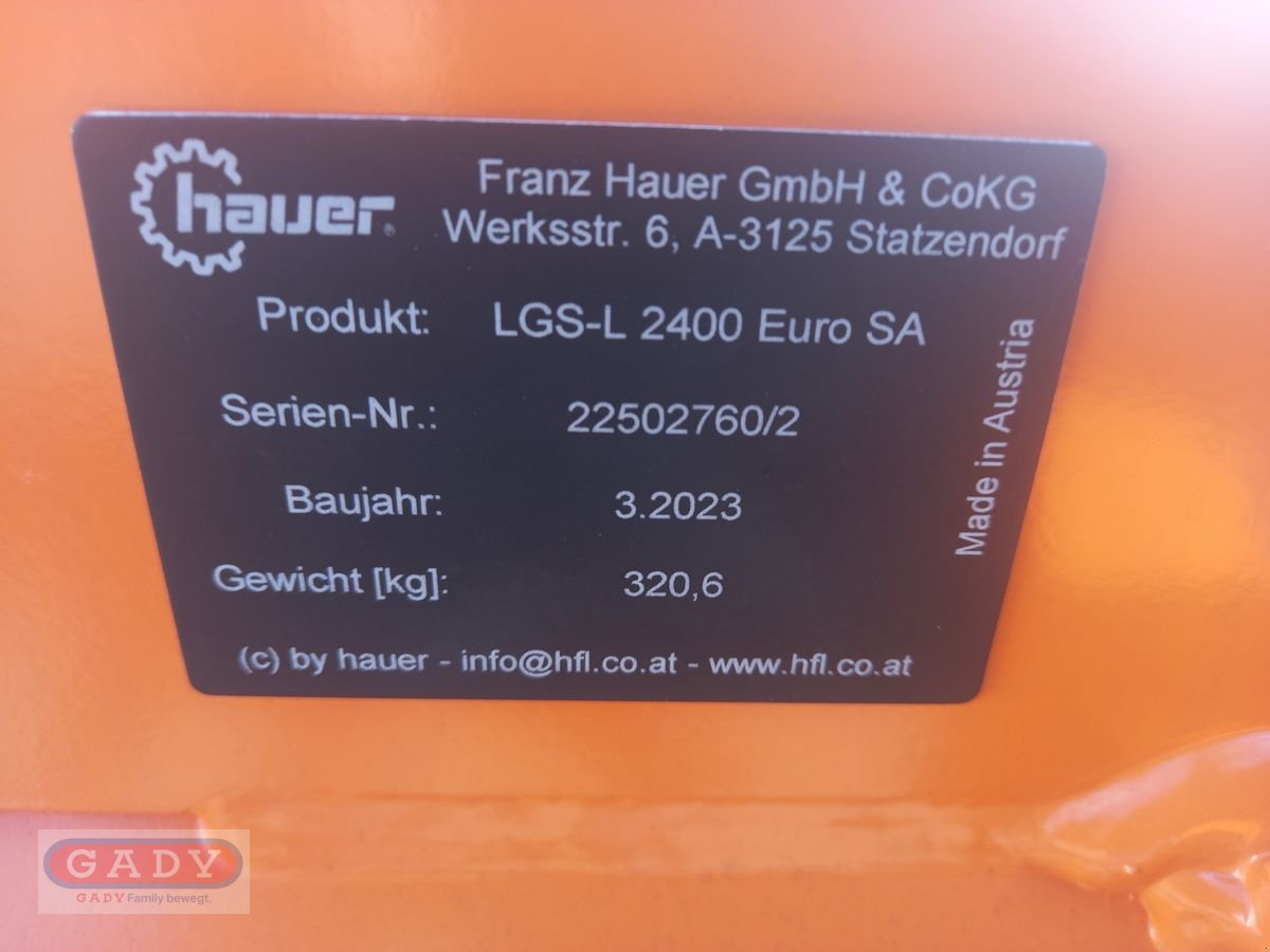 Frontladerzubehör (Bagger) tip Hauer LEICHTGUTSCHAUFEL 2400, Neumaschine in Lebring (Poză 10)