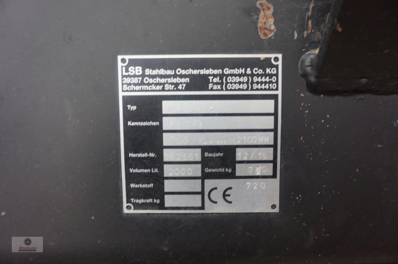 Frontladerzubehör (Bagger) Türe ait LSB LSB Schaufel Manitou TLG KL 2100, Gebrauchtmaschine içinde Barßel (resim 4)