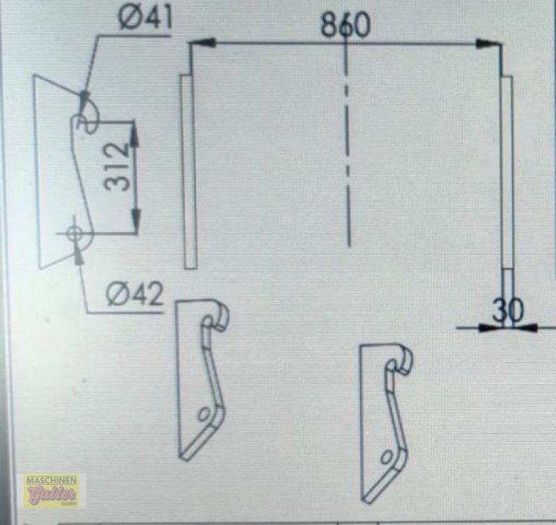 Frontladerzubehör (Bagger) tipa Sonstige Adapter Volvo/Zettelmeyer auf Euro, Neumaschine u Kötschach (Slika 14)