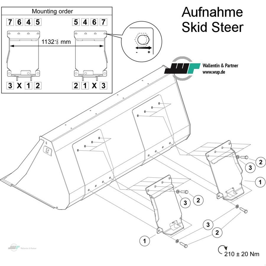 Frontladerzubehör del tipo Alö Frontladerschaufel 1,20 m Skid-Steer 0,165 m³, Neumaschine In Wesenberg (Immagine 3)