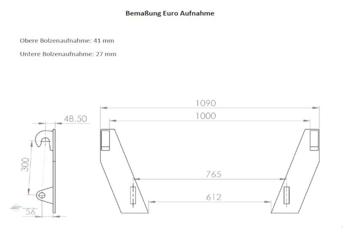 Frontladerzubehör tip Alö Frontladerschaufel 1,50m Euroaufnahme Alö 0,18m³, Neumaschine in Wesenberg (Poză 4)