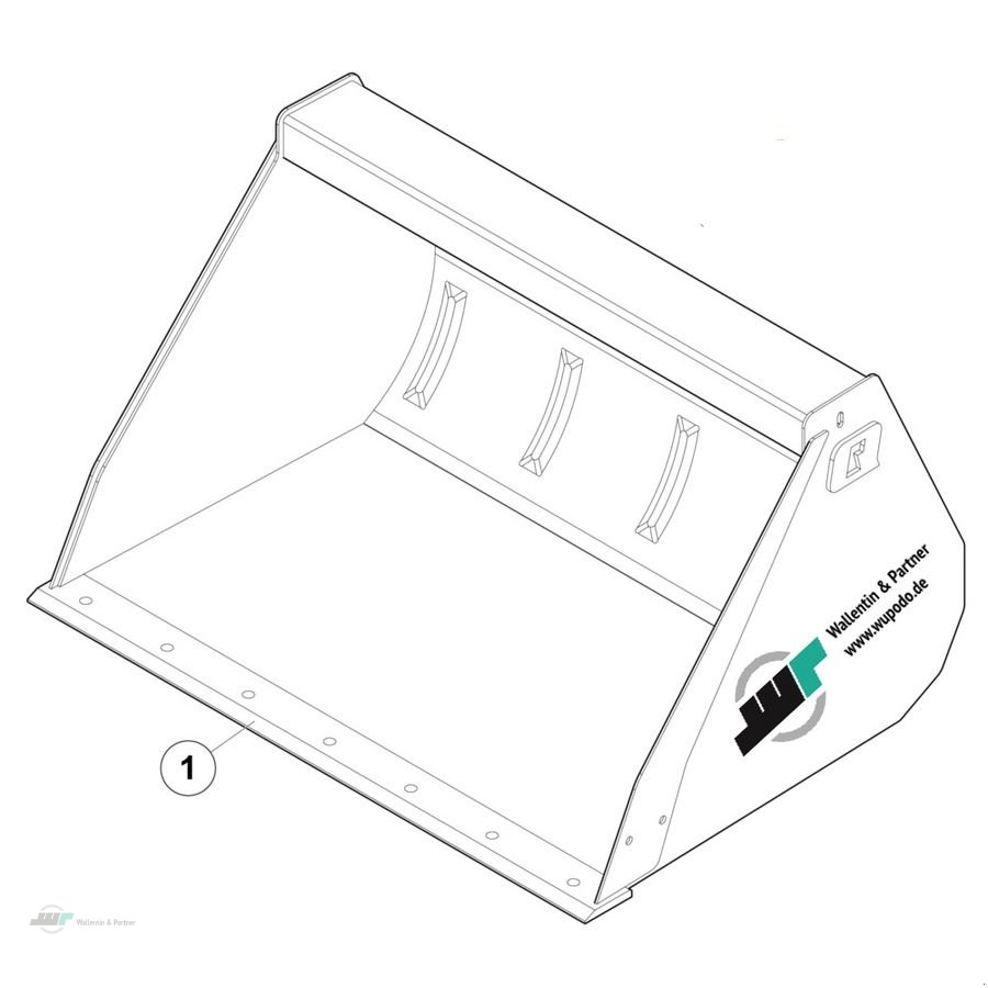 Frontladerzubehör typu Alö Frontladerschaufel 2,00 m Original ALÖ vers. Auf, Neumaschine v Wesenberg (Obrázek 4)