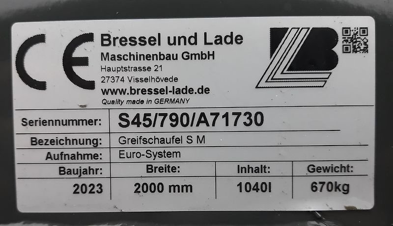 Frontladerzubehör za tip Bressel & Lade Silagebeißschaufel  S45 2000 mm, Neumaschine u Itterbeck (Slika 24)