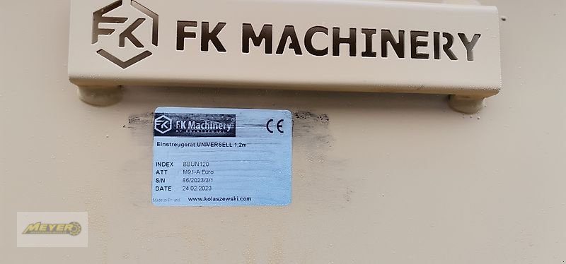 Frontladerzubehör des Typs FK Machinery Einstreugerät UNIVERSELL 1,2 m, Neumaschine in Andervenne (Bild 7)