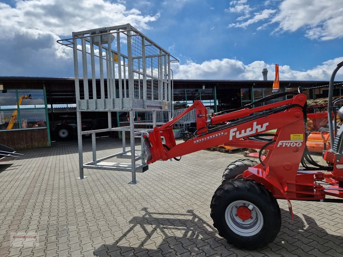 Frontladerzubehör Türe ait Fliegl Arbeitskorb mit Euroaufnahme & Palettenaufnahme, Gebrauchtmaschine içinde Tarsdorf (resim 3)