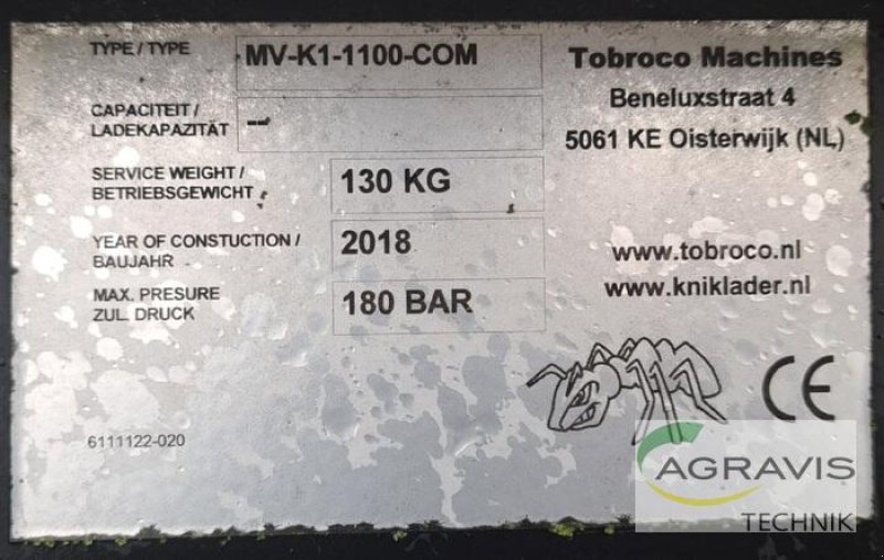 Frontladerzubehör Türe ait GiANT DUNG- UND SILAGEZANGE 1100 MM, Vorführmaschine içinde Melle-Wellingholzhausen (resim 7)