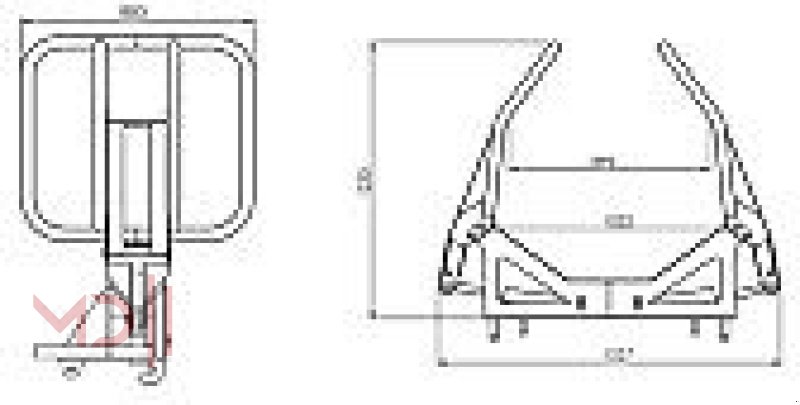 Frontladerzubehör of the type MD Landmaschinen AT Ballenzange 2 Zylinder, Neumaschine in Zeven (Picture 10)