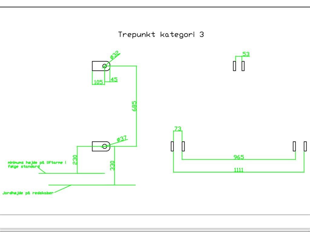 Frontladerzubehör типа Sonstige Adapter euro/trepunkt kat. 3, Gebrauchtmaschine в Humble (Фотография 2)