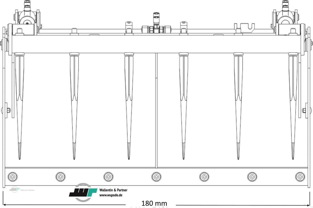 Frontladerzubehör типа Sonstige Krokodilgebiss 1,80 m Euroaufnahme, Neumaschine в Wesenberg (Фотография 4)