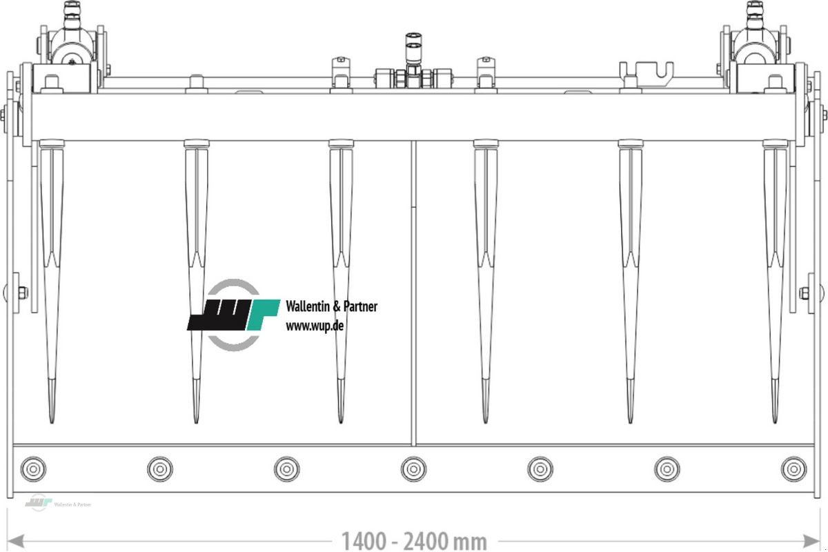 Frontladerzubehör tip Sonstige Krokodilgebiss Silozange 1,20m Euroaufnahme, Neumaschine in Wesenberg (Poză 6)